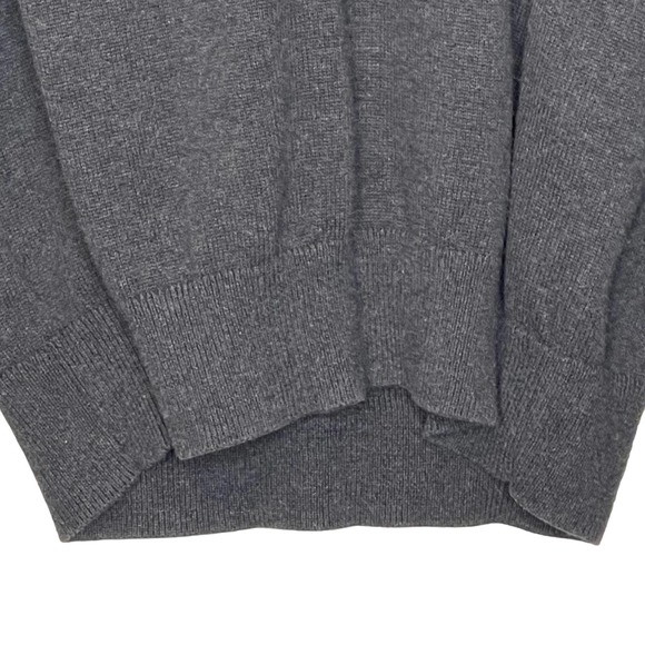 Gap Shawl Collar Sweater Size Medium Gray With Burgundy Blue Yellow Stripes Mens - Picture 4 of 6